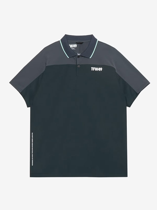 TFW49 SIDE MESH POLO / D.GREEN