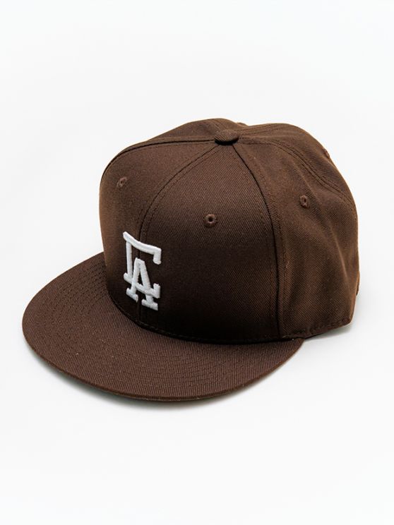 CALIFOLKS CAP FITTED CA LOGO BB / BROWN