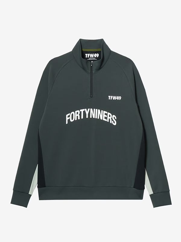 TFW49 MOCK NECK HALF ZIP L/S TEE / KHAKI | TFW49 | rumbleFISH