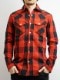 ROURKE RANgE  buffaro plaid heavy shirts RED