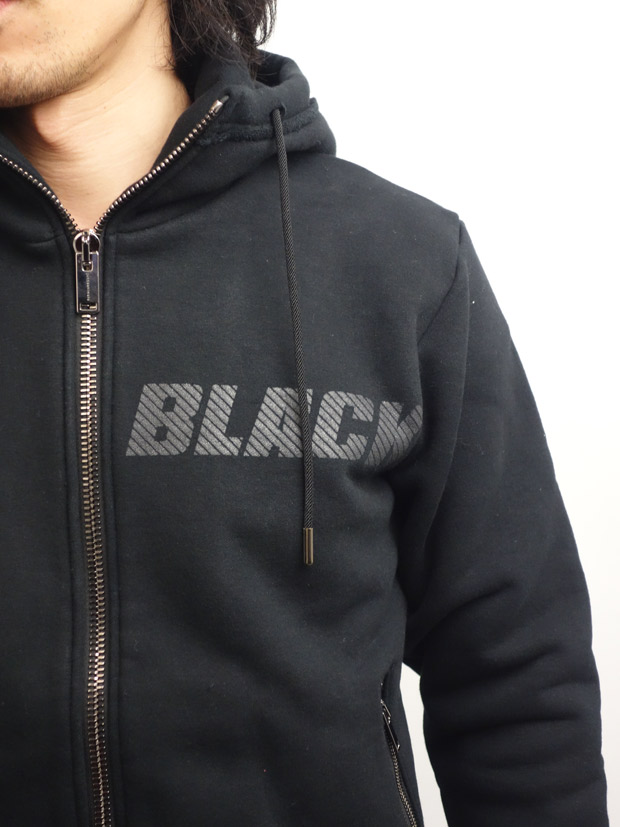 junhashimoto COLOR PRINT PARKA BLACK