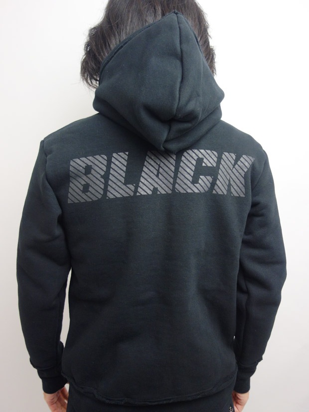 junhashimoto COLOR PRINT PARKA BLACK