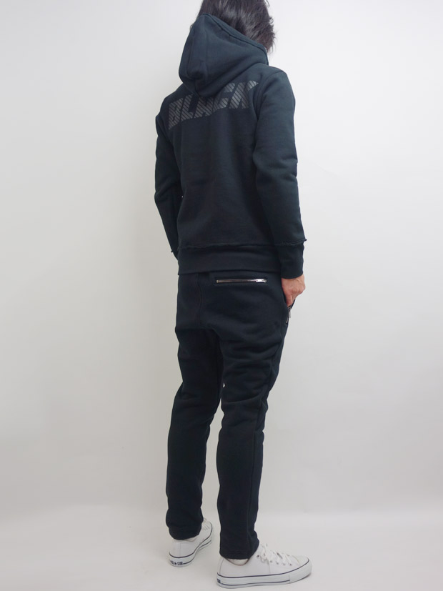 junhashimoto COLOR PRINT PARKA BLACK