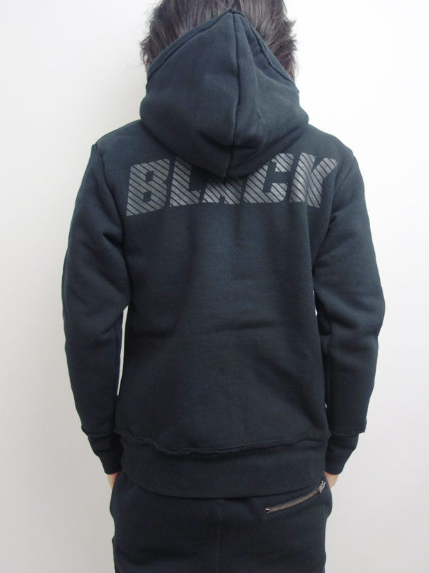 junhashimoto COLOR PRINT PARKA BLACK