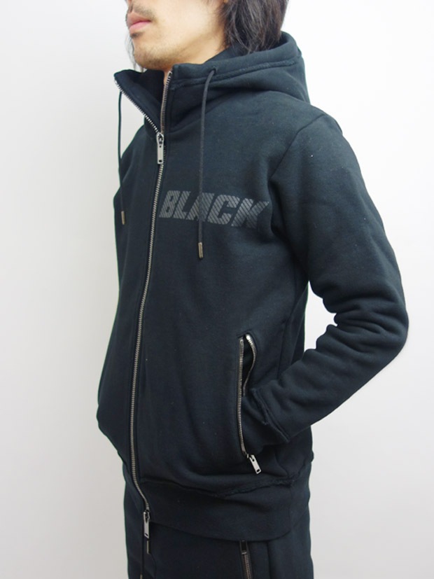 junhashimoto COLOR PRINT PARKA BLACK