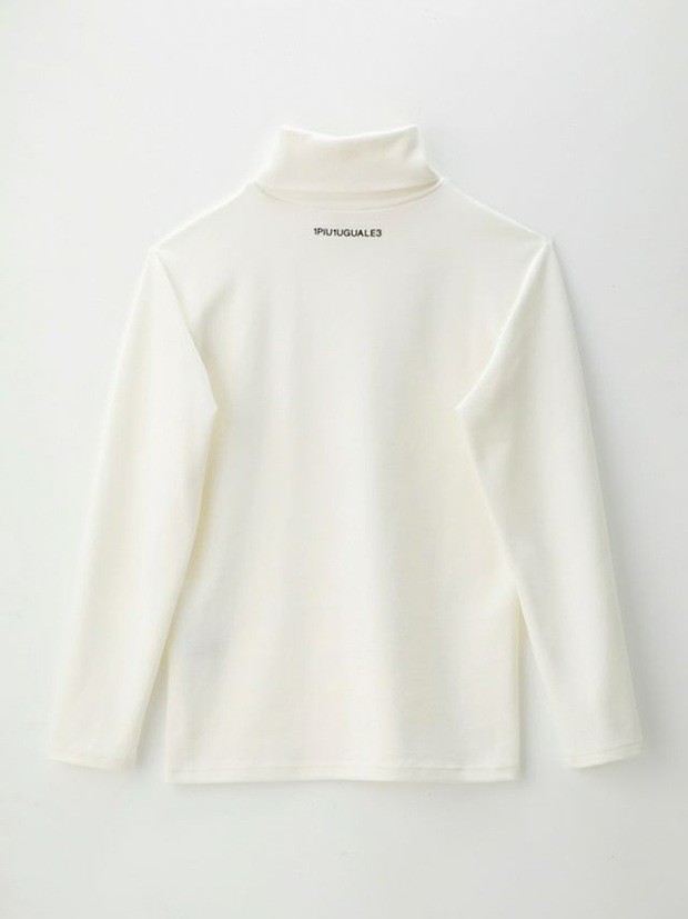 1PIU1UGUALE3 L/S TURTLE-NECK / WHITE