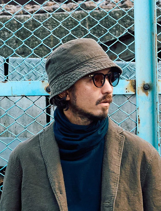 wjk vintage bucket hat / charcoal