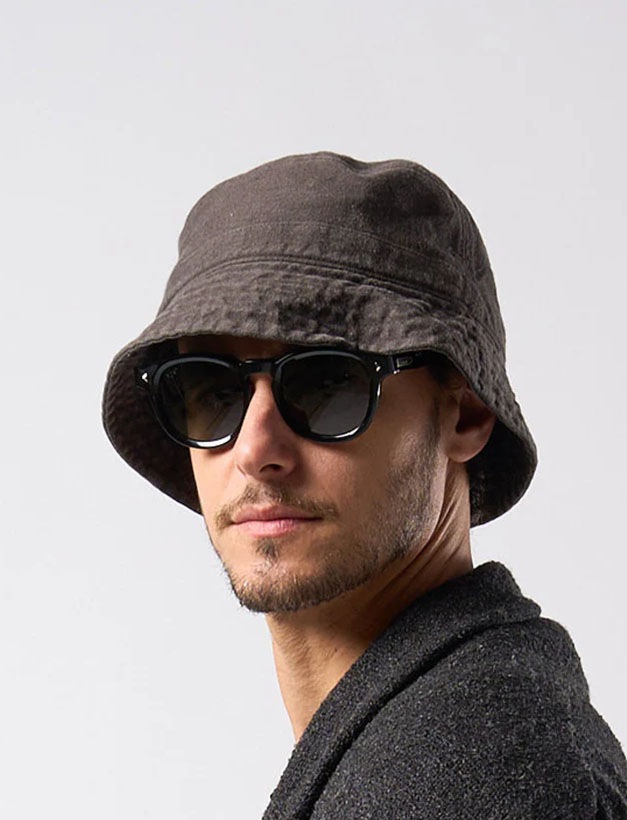wjk vintage bucket hat / charcoal