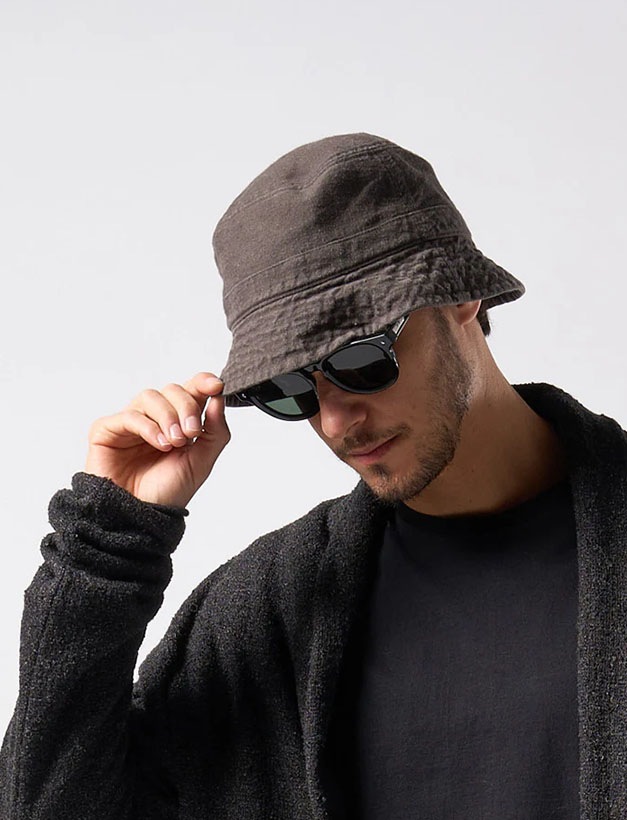 wjk vintage bucket hat / charcoal