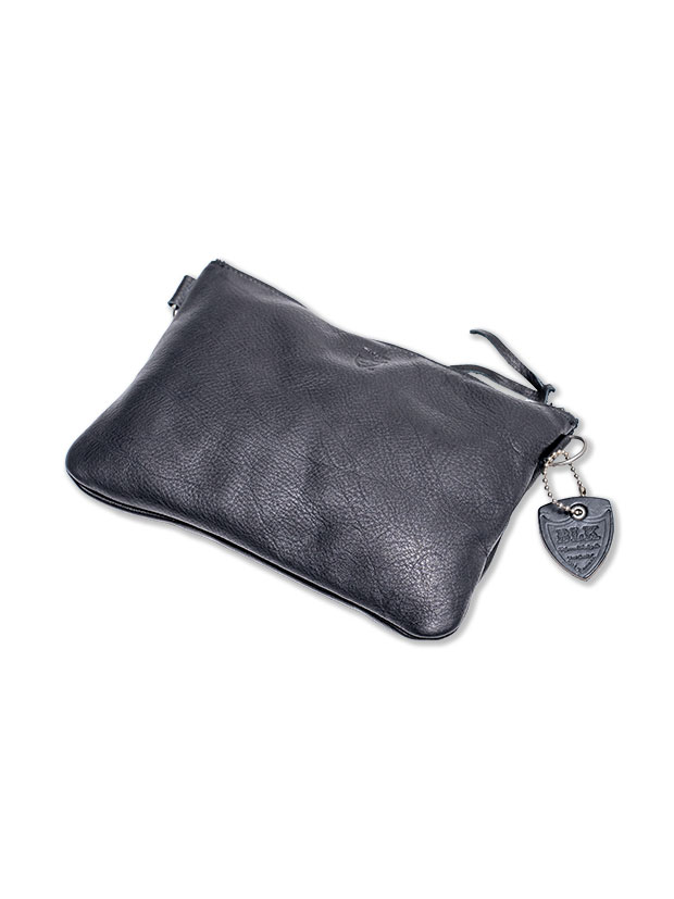 HTC BLACK LEATHER SACOCHE #SN33 TQ BLACK/BLACK