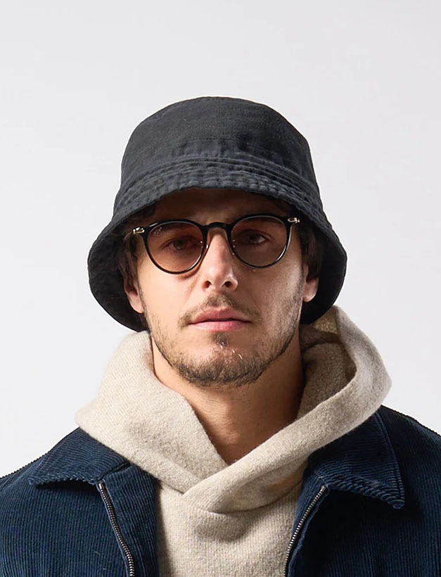 wjk vintage bucket hat / black
