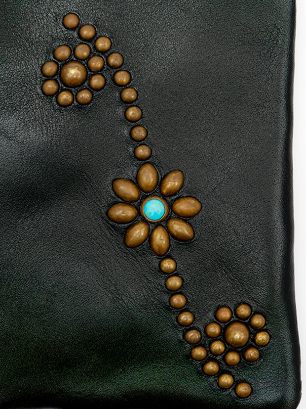 HTC CORNER ZIPPER PURSE 25TQ / BLACK x BRASS | HTC | rumbleFISH