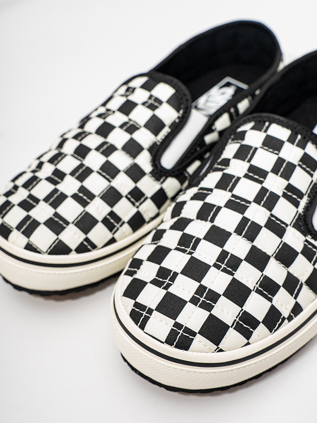 VANS Slip-Er 2(CHECKERBOARD) / BLACK/CLASSIC WHITE
