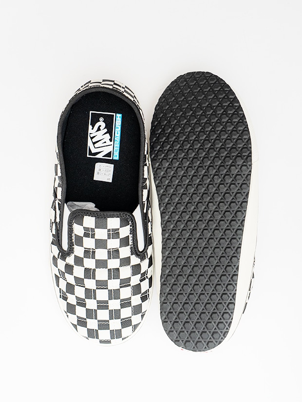 VANS Slip-Er 2(CHECKERBOARD) / BLACK/CLASSIC WHITE