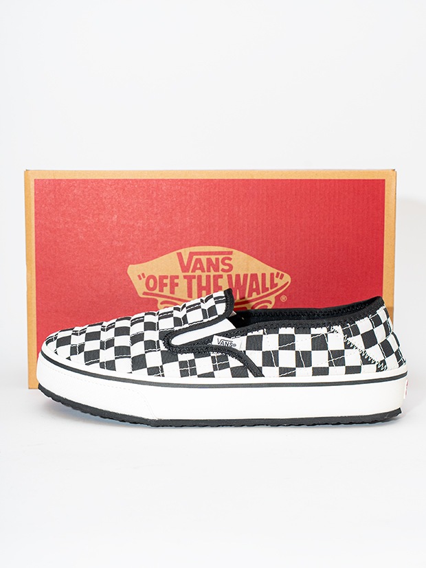 VANS Slip-Er 2(CHECKERBOARD) / BLACK/CLASSIC WHITE