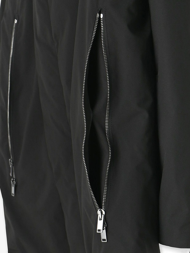 junhashimoto WRAP DOWN COAT / BLACK