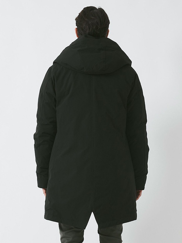junhashimoto WRAP DOWN COAT / BLACK