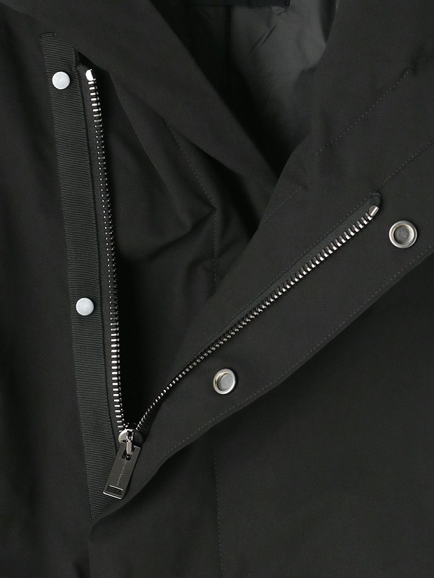 junhashimoto WRAP DOWN COAT / BLACK