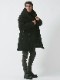 junhashimoto WRAP DOWN COAT / BLACK
