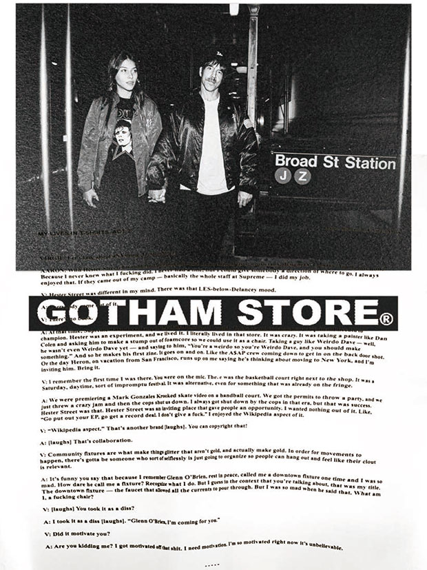 GOTHAM STORE “A.Kiedis” S/S / INK BLACK