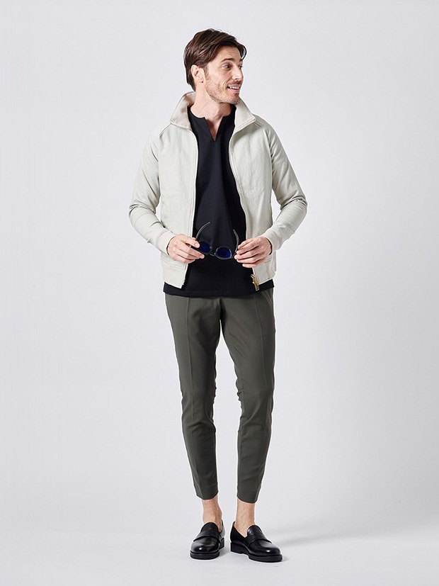 junhashimoto NEO EASY TUCK PANTS / CHARCOAL