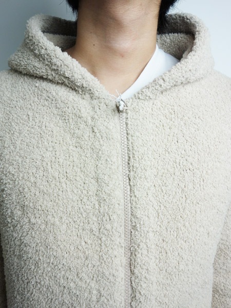 Toecutter BABYHAIR ZIP UP HOODIE BEIGE | Toecutter | rumbleFISH 
