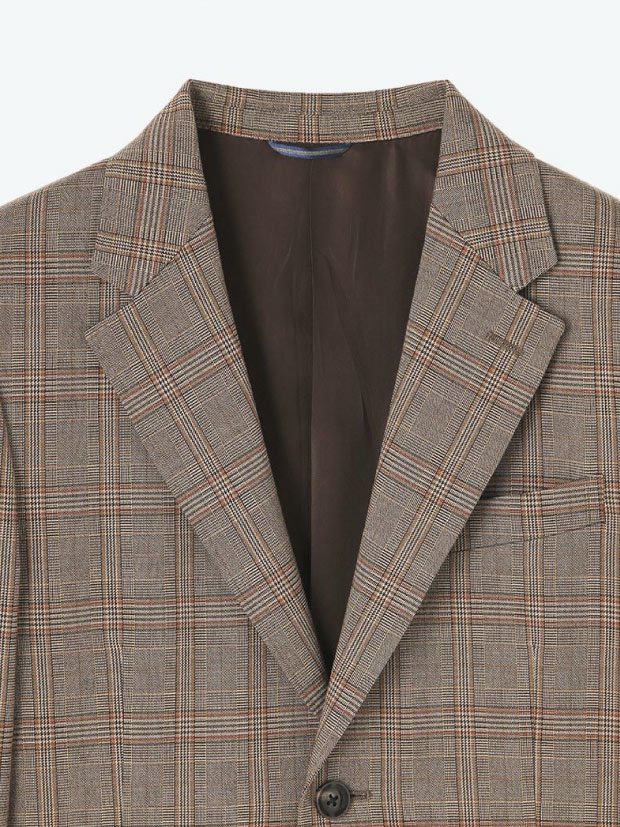 junhashimoto CHECK PATCH JACKET / BROWN