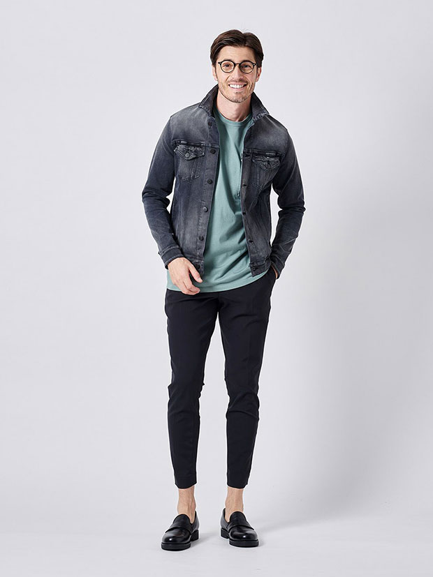 junhashimoto NEO EASY TUCK PANTS / BLACK