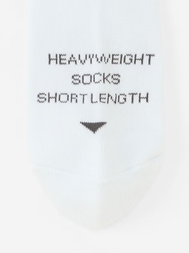 TFW49 SHORT SOX ver2 / WHITE x CHARCOAL