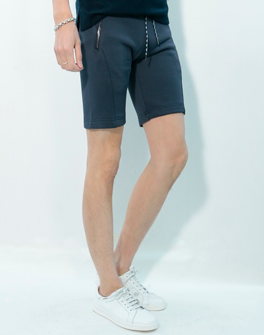 junhashimoto CUT OFF SHORTS NAVY