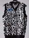 1PIU1UGUALE3 113GOLF FOR SHINGO KATAYAMA PLAIN VEST CREW NECK / BLACK