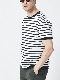 junhashimoto CU18STRIPE CREW NECK / BKxWH