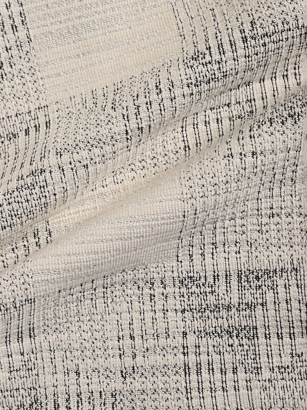 SeaGreen SLAB YARN CHECK SHORTS / GRAY