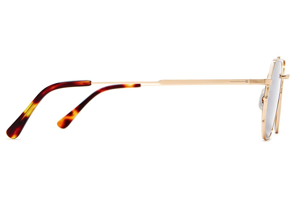 CRAP eyewear The Jazz Safari Brushed Gold & Dark Tortoise / Polarized Grey
