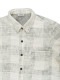 SeaGreen  SLAB YARN CHECK S/S SHIRT / GRAY