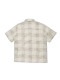 SeaGreen  SLAB YARN CHECK S/S SHIRT / GRAY