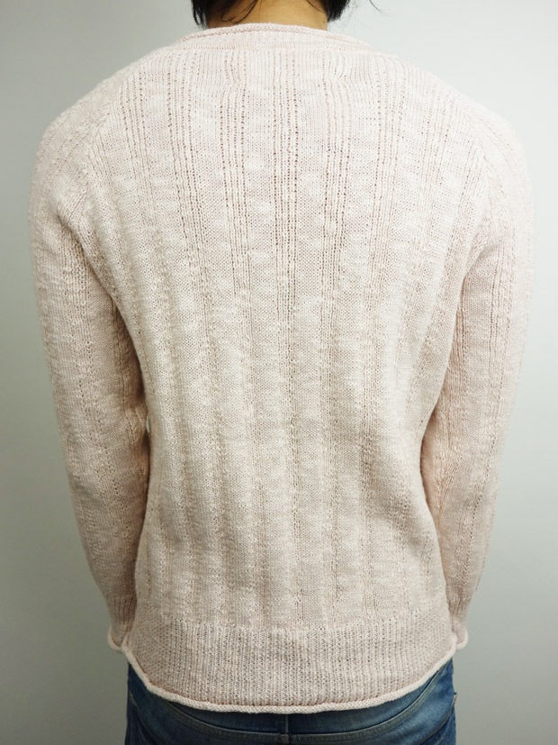 Toecutter Rib Feather Knit Crew L/S PINK