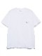 SeaGreen  40/2 SOFT JERSEY T-SHIRT / WHITE