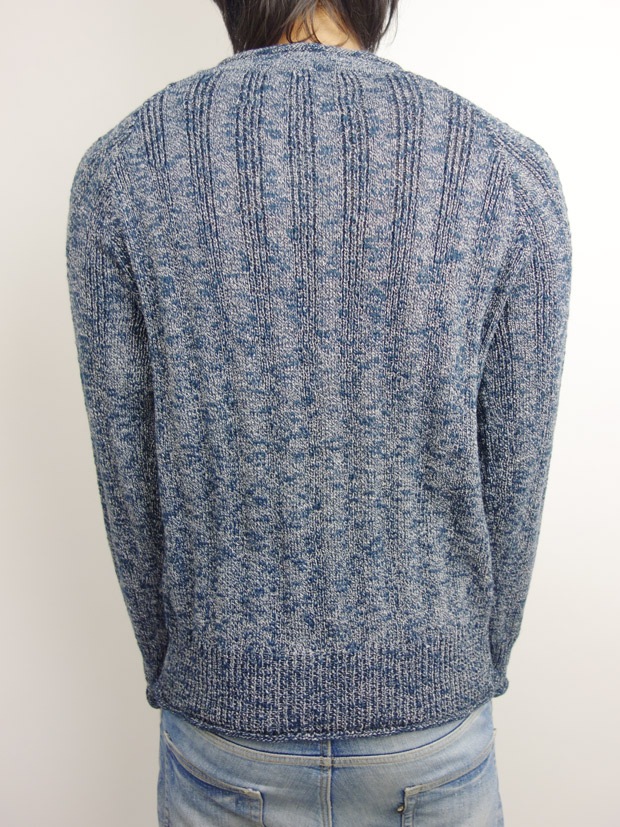Toecutter Rib Feather Knit Crew L/S NAVY