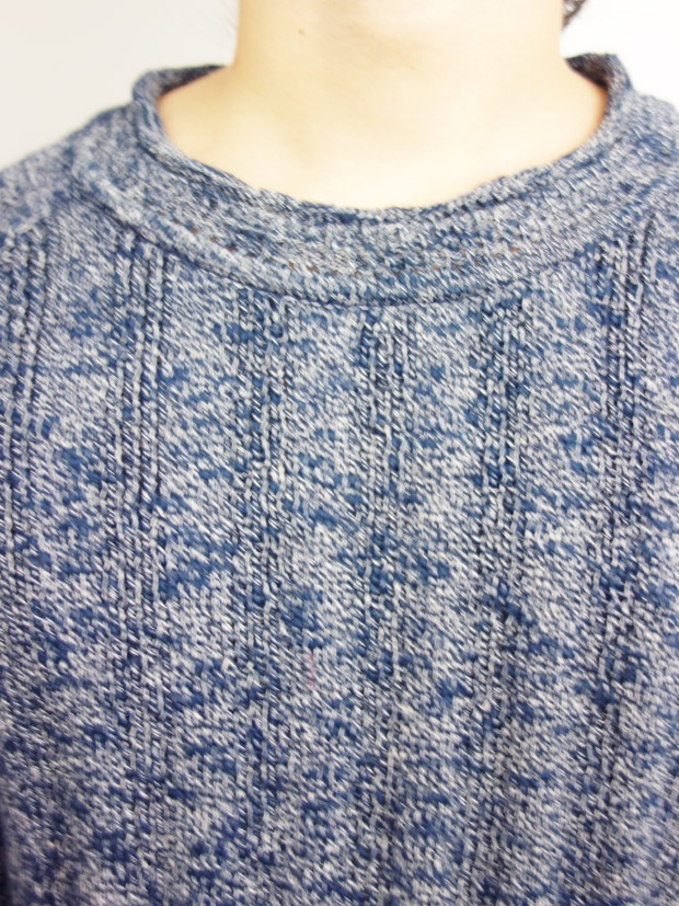 Toecutter Rib Feather Knit Crew L/S NAVY
