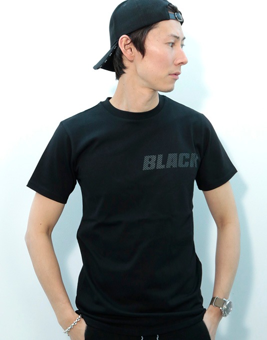 junhashimoto COLOR PRINT TEE BLACK