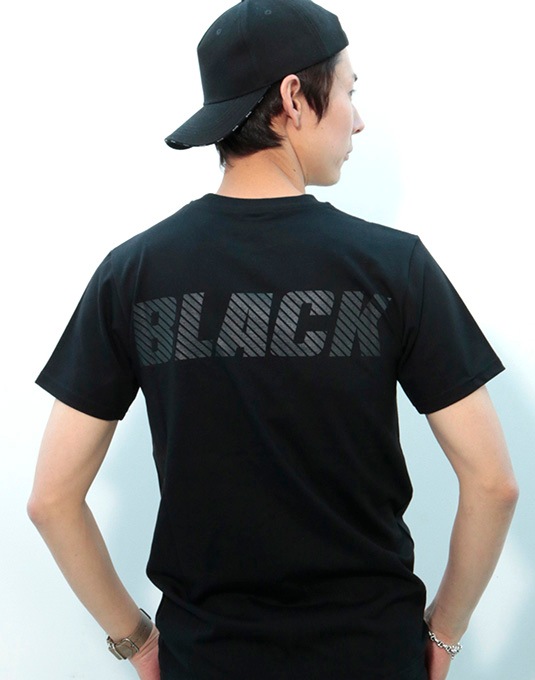 junhashimoto COLOR PRINT TEE BLACK
