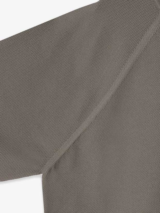 junhashimoto 14GG SEED STITCH CREWNECK / M.GREY