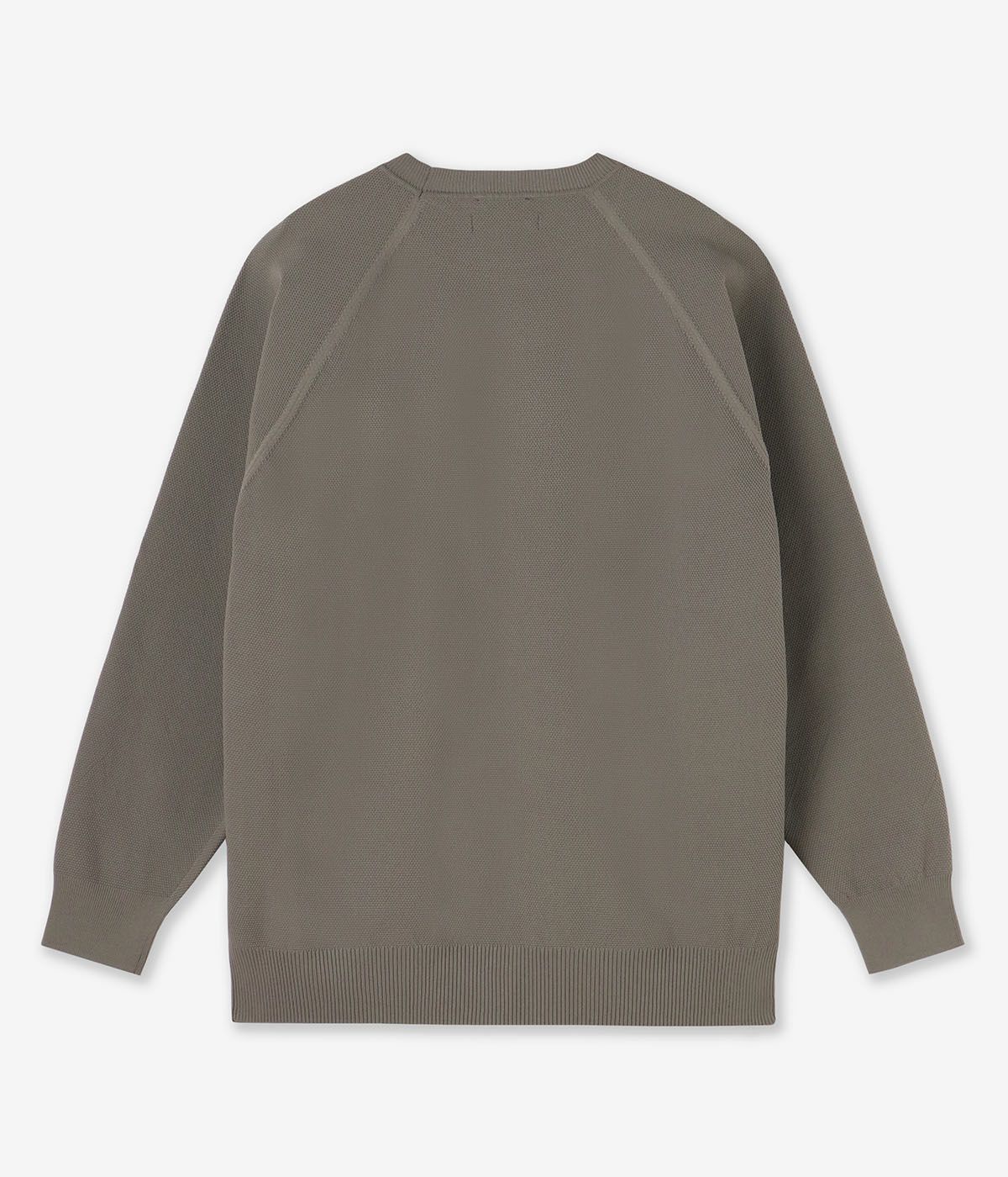 junhashimoto 14GG SEED STITCH CREWNECK / M.GREY