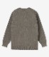 junhashimoto 14GG SEED STITCH CREWNECK / M.GREY