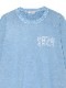 SeaGreen  GARMENT DYED COTTON FLEECE T-SHIRT / BLUE