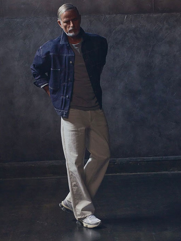 junhashimoto SEMI FLARE DENIM / WHITE