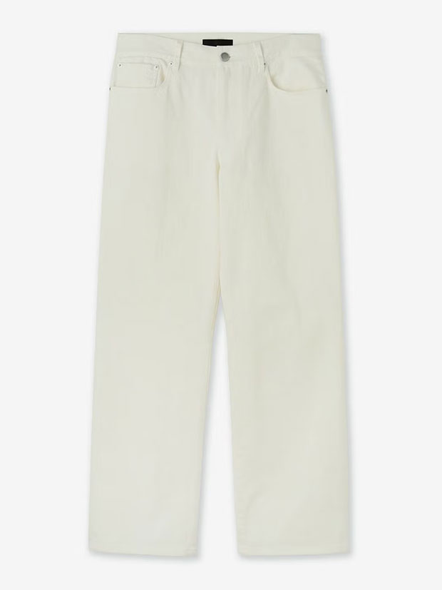 junhashimoto SEMI FLARE DENIM / WHITE