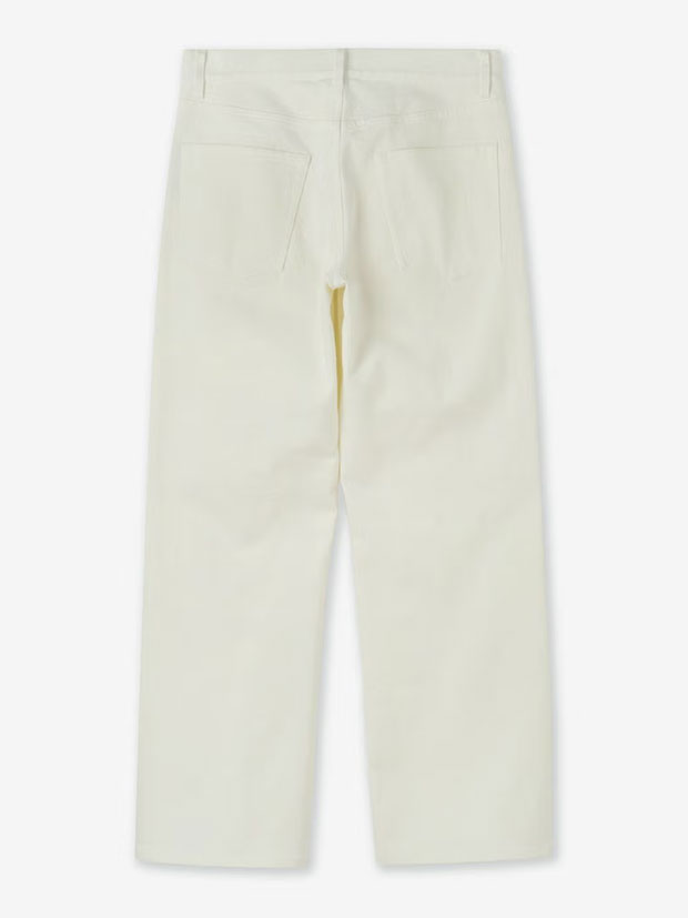 junhashimoto SEMI FLARE DENIM / WHITE