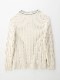 1PIU1UGUALE3 TILDEN KNIT / WHITE/L.GRAY